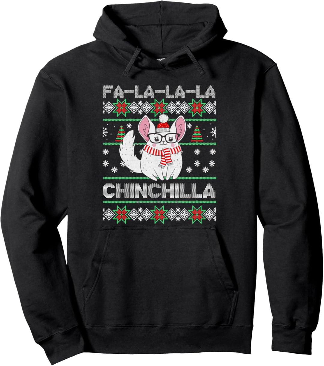 Chinchilla hässlicher Weihnachtspullover Pullover Hoodie