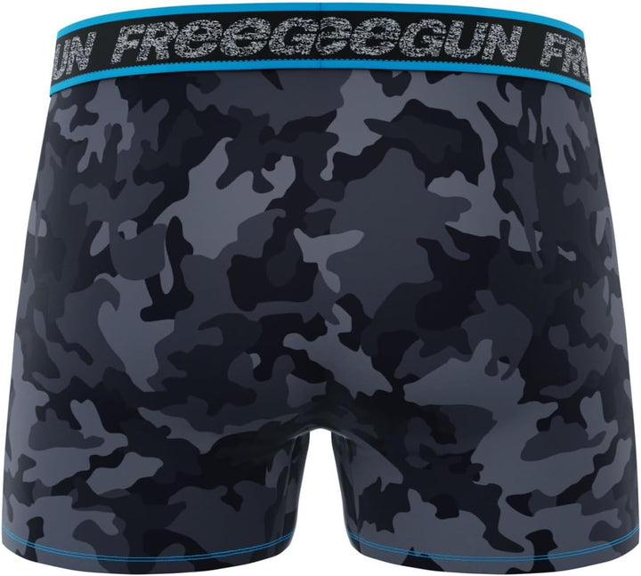 FREEGUN Herren Retroshorts (4er Pack) M Grau, M Grau
