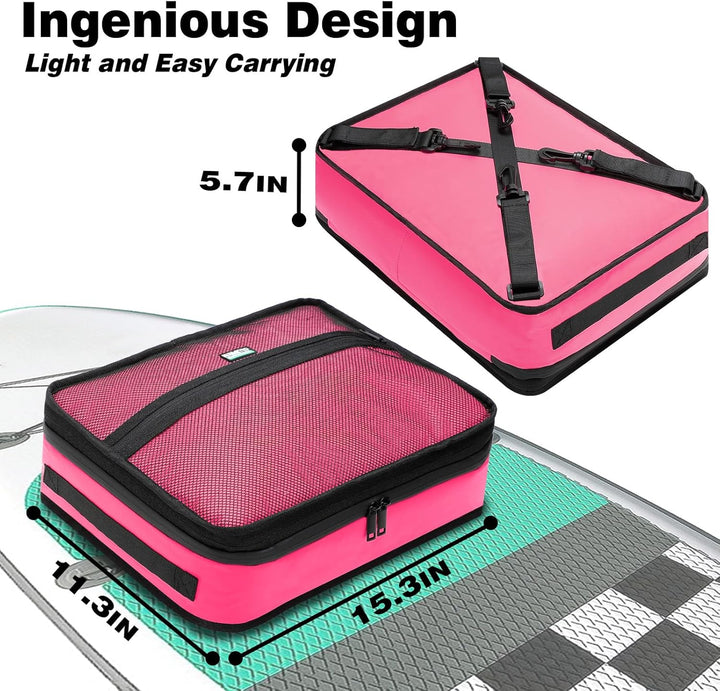 Paddle Board Kühltasche, wasserdichte Surf Sup Deck Kühltasche, isoliert, auslaufsicher, 10 Dosen, S