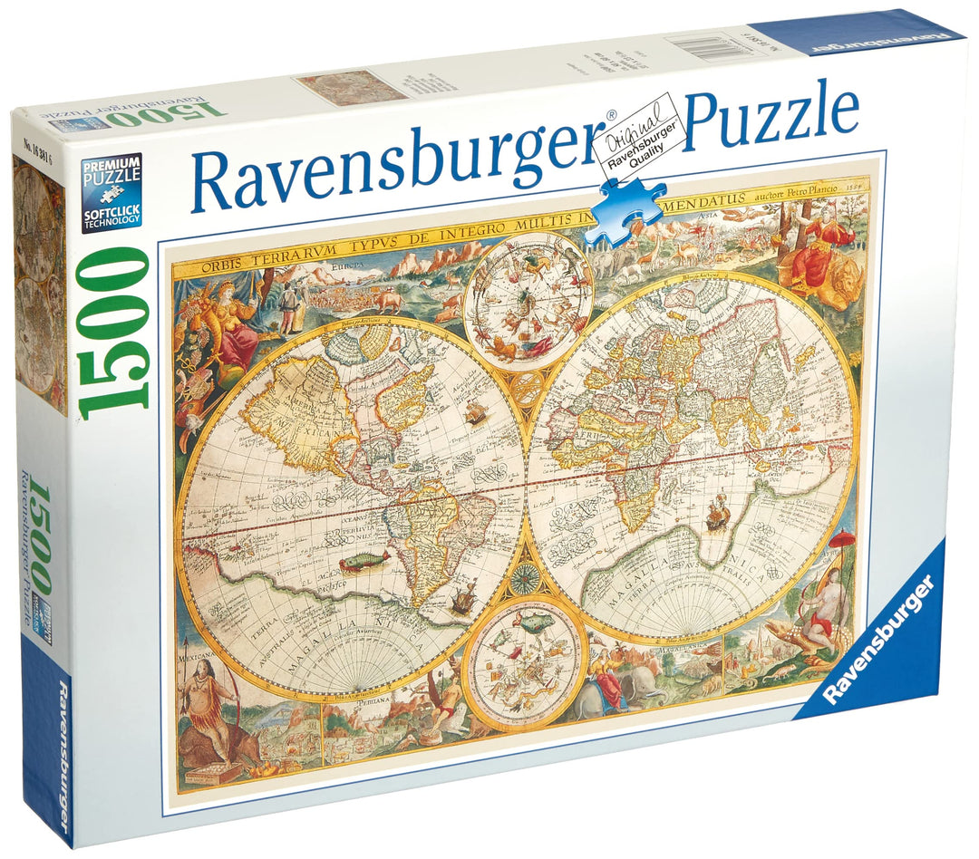 Ravensburger Puzzle 16381 - Historische Weltkarte - 1500 Teile Puzzle für Erwachsene und Kinder ab 1