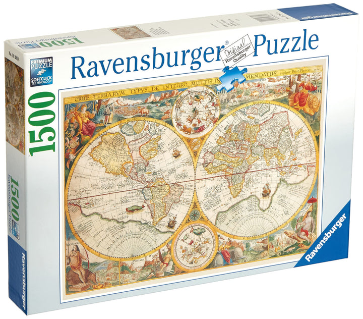 Ravensburger Puzzle 16381 - Historische Weltkarte - 1500 Teile Puzzle für Erwachsene und Kinder ab 1