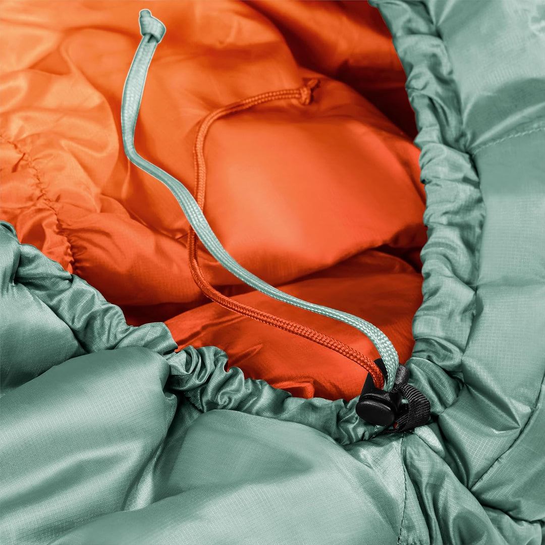 deuter Exosphere +4° Kunstfaserschlafsack sage-paprika Left Zip, sage-paprika Left Zip