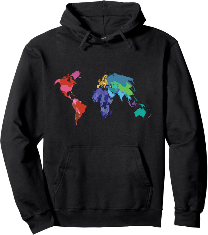Weltkarte Landkarte I Atlas I Cooles Weltkarten Pullover Hoodie
