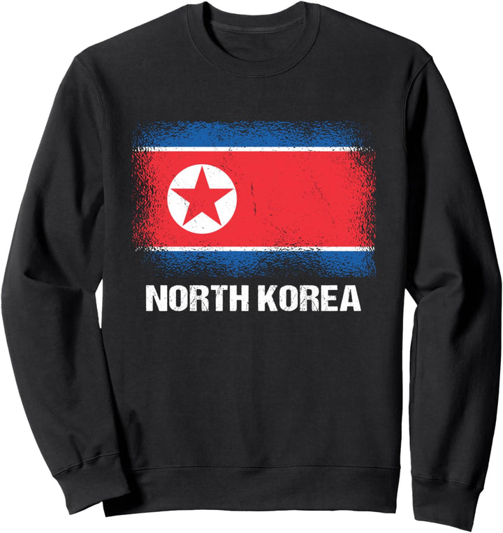 Nordkoreanische Flagge Nordkorea Sweatshirt