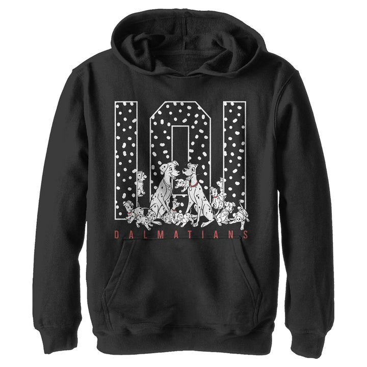 Disney Unisex Kinder One Oh One Spots Hoodie, Schwarz, S