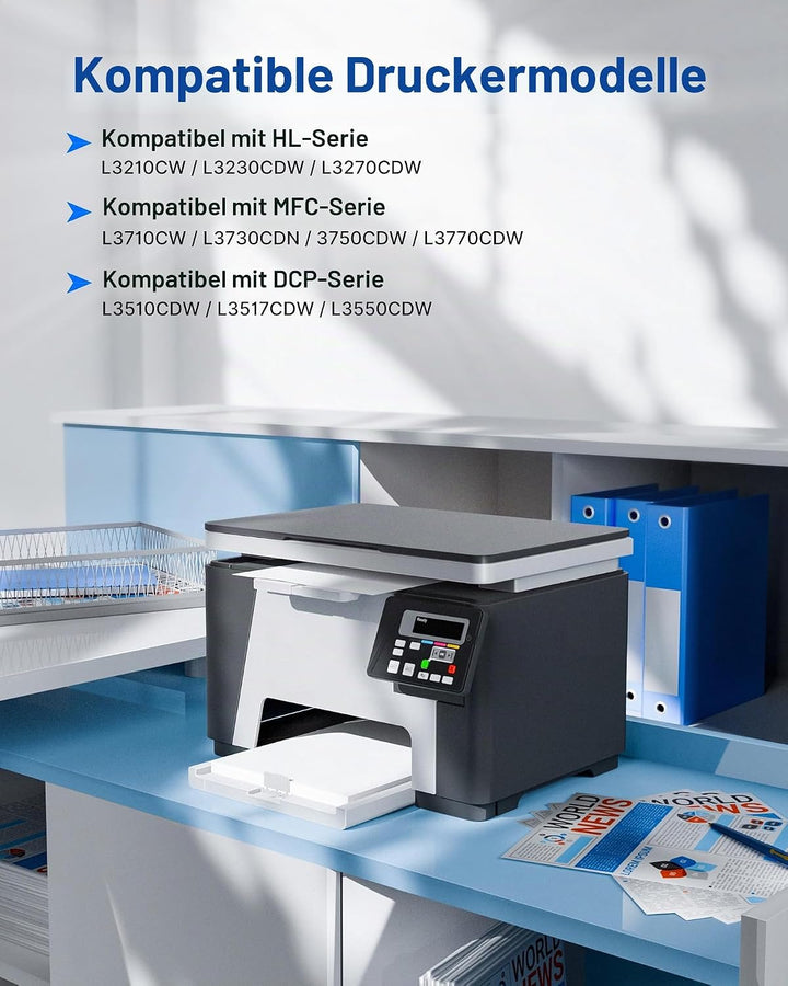 GPC IMAGE TN247 Kompatibel für Brother TN-243CMYK Toner MFC-L3750CDW | Für TN243 TN-243CMYK für DCP-