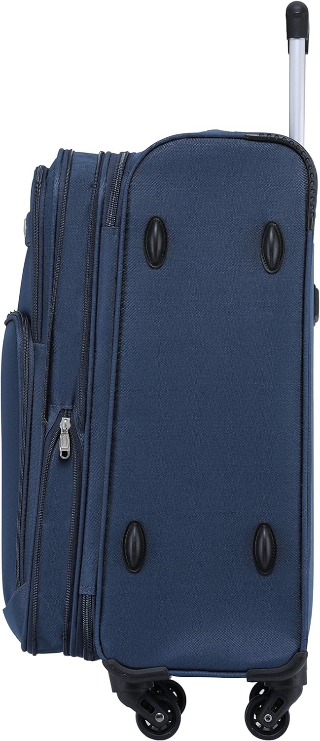 BEIBYE 4 Rollen Reisekoffer 3tlg.Stoffkoffer Handgepäck Kindergepäck Gepäck Koffer Trolley Set-XL-L-