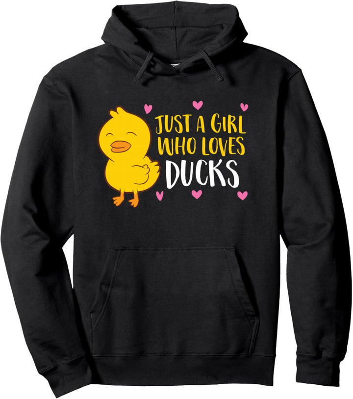 Nur Ein Mädchen Das Enten Liebt Enten Mädchen Pullover Hoodie