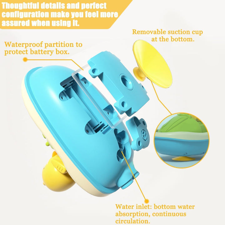 Badewannenspielzeug, Ente Elektrisches Baby Badespielzeug mit Duschkopf, Wasserspielzeug Kinder, Bab