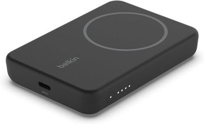 Belkin magnetische 5000-mAh-Powerbank, externer Handy-Akku, kompatibel mit MagSafe, mit Passthrough-