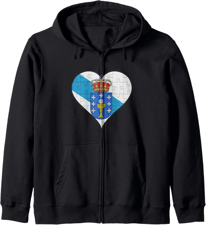 Galizien Galizische Flagge Herz Kapuzenjacke