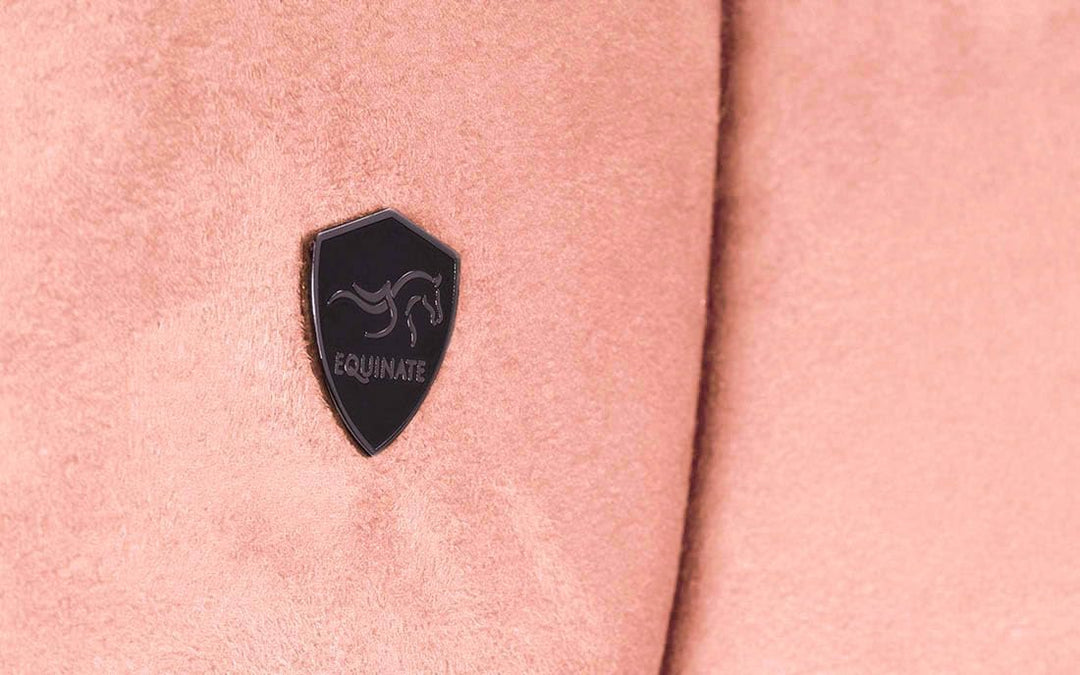 Equinate Reitpad Toledo aus Mikrofaser Rosa - Bareback Pad mit pflegeleichter Neopren Unterseite - R