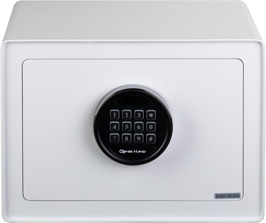Genie Hand | Safe mit Elektronik Zahlenschloss und Schlüssel Tresor – Anti-Bounce Sicherheitssystem