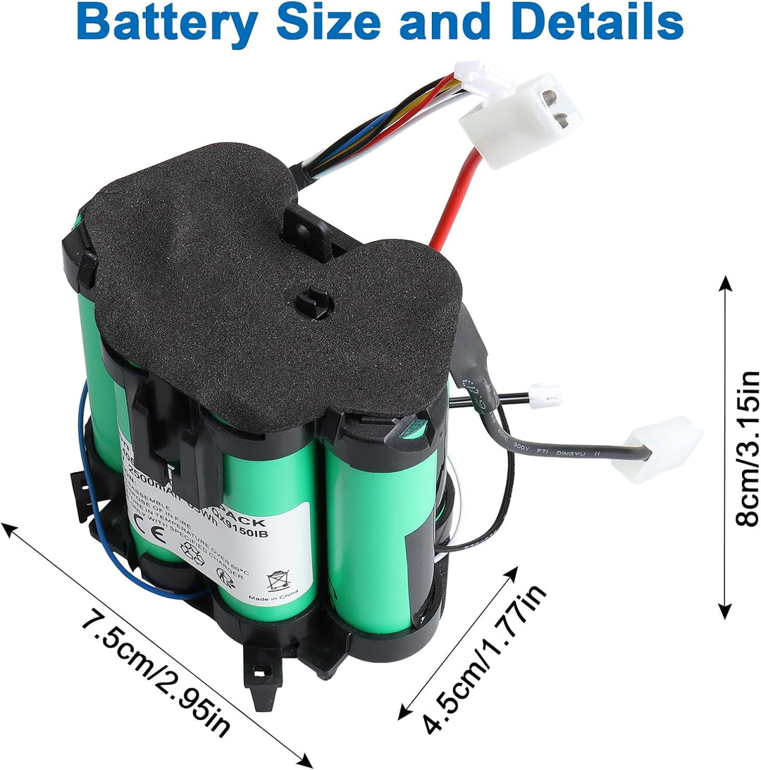 25,2V Li-Ion Akku Kompatibel mit AEG QX9 / Electrolux Pure Q9 Serie, QX9-1-50IB QX9-1-ANIM QX9-1-ALR