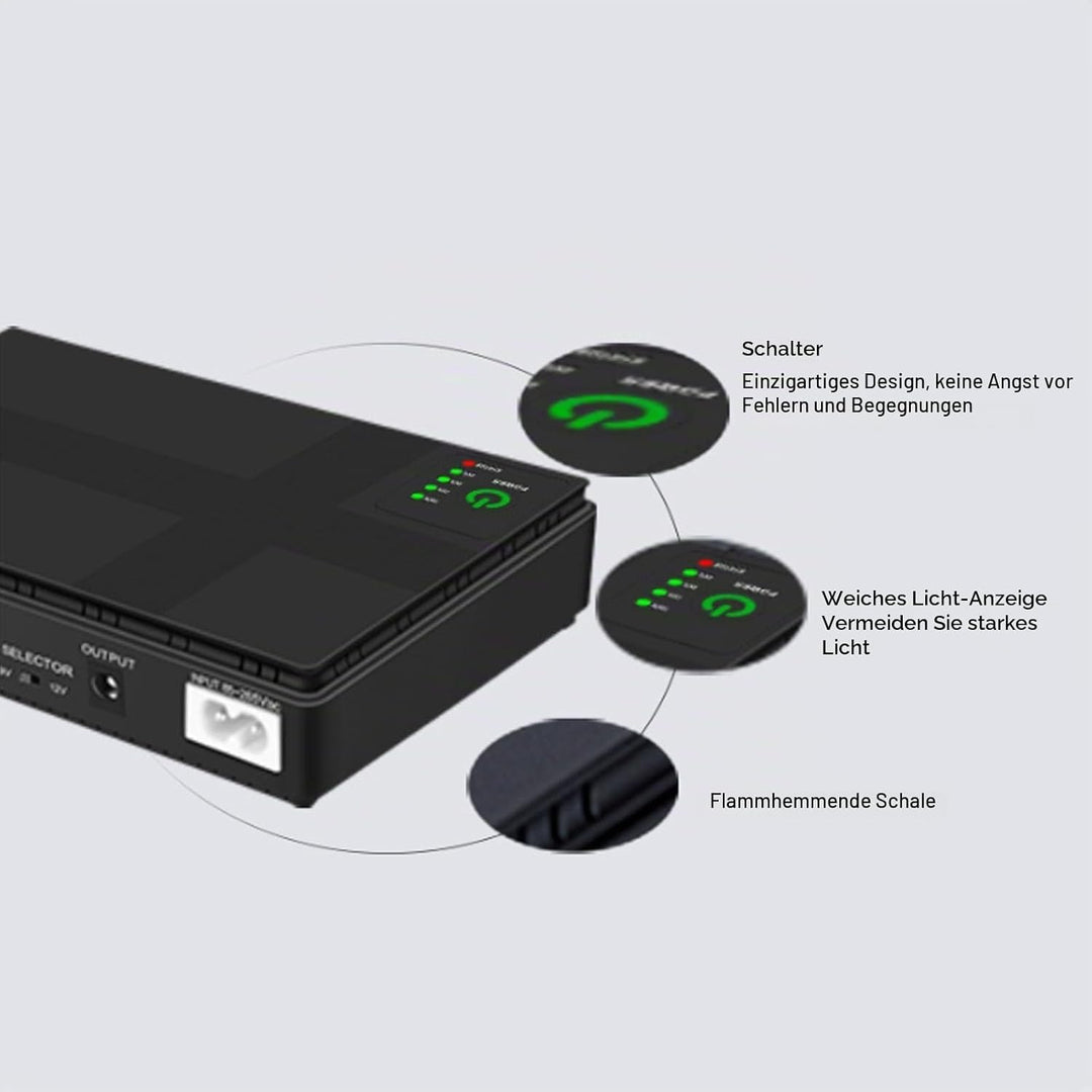 20000 -mAh UPS -Batterie -Backup mit Overcharge -Kompaktdesign für Router -Modem -Überwachungskamera