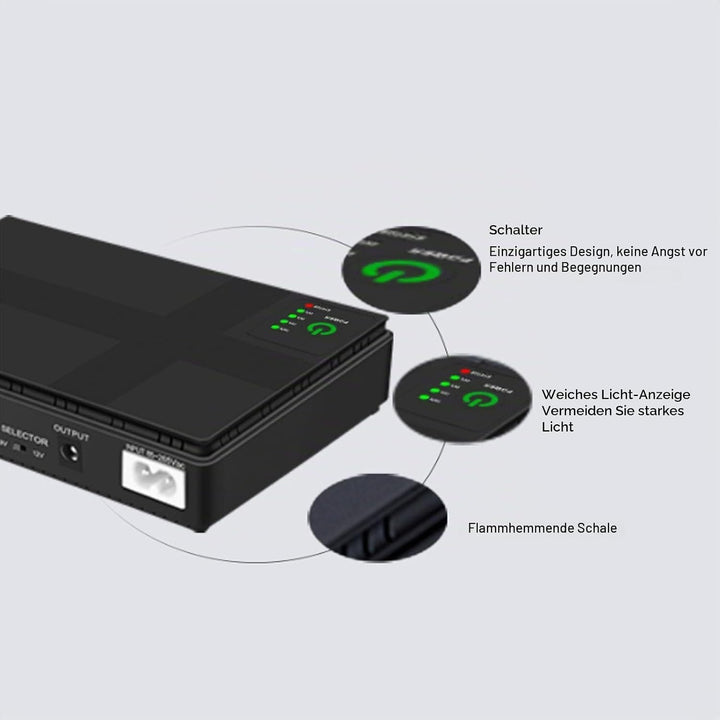 20000 -mAh UPS -Batterie -Backup mit Overcharge -Kompaktdesign für Router -Modem -Überwachungskamera