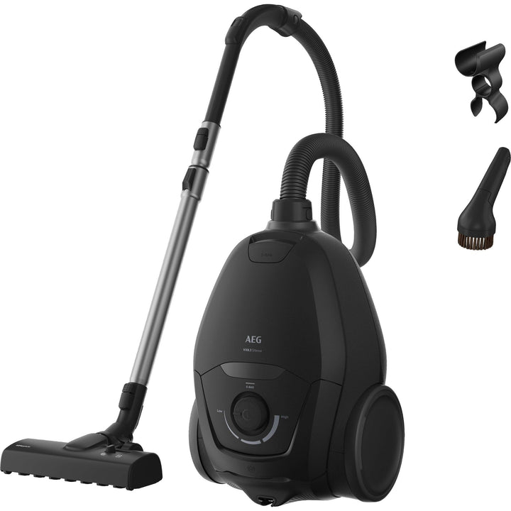AEG Staubsauger mit Beutel, besonders leise 64 dB, kraftvolle 750 W, ergonomischer Handgriff, 12 m A