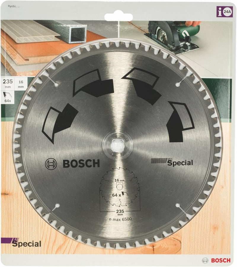 Bosch 2609256899 DIY Kreissägeblatt Special 235 x 2 x 16,Z64, 235 x 2 x 16,Z64