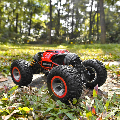 BEZGAR TD141 Ferngesteuertes Auto - 4WD 2.4GHz RC Auto für Kinder, Verwandeln Auto Spielzeug Stunt c