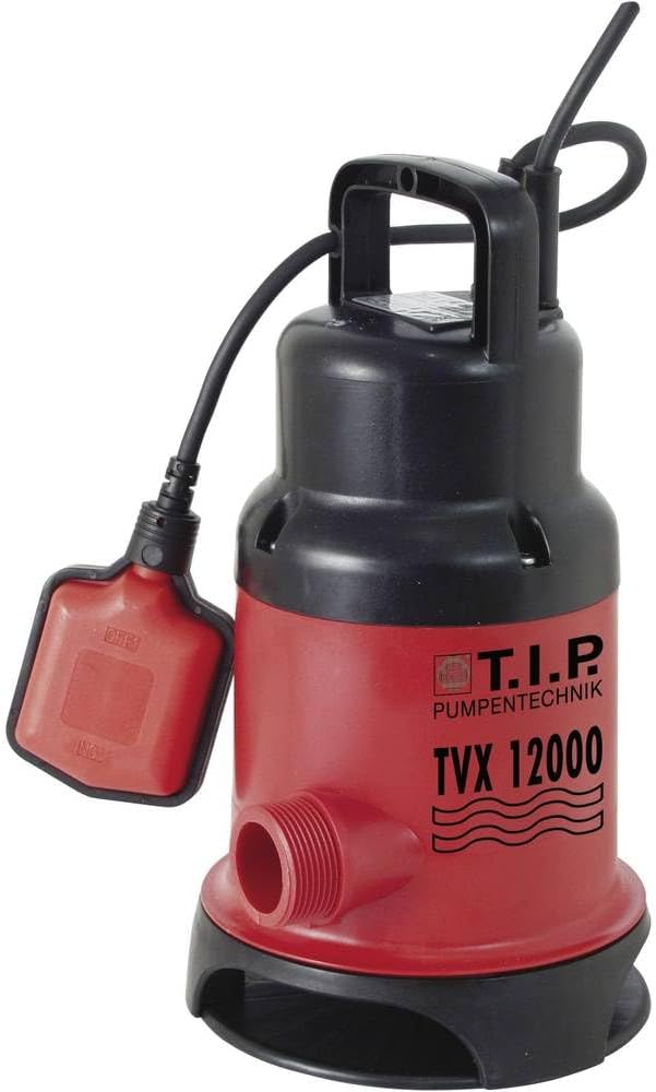 T.I.P. Schmutzwasser Tauchpumpe (10.800 l/h Fördermenge, 6 m Förderhöhe, 0,6 bar Druck, 480 W, 20 mm