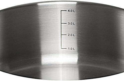 Flach Topf mit Deckel (6l, Ø28cm), 6l, Ø28cm