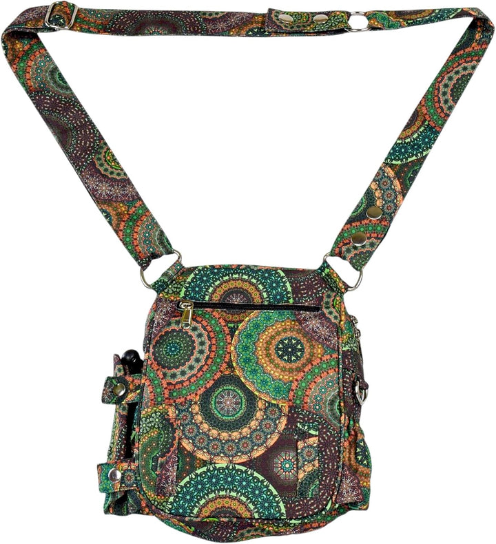Konstanz Mandala 71083 – Gassitasche mit integriertem Flaschenhalter – Leckerlitasche für Hunde, was