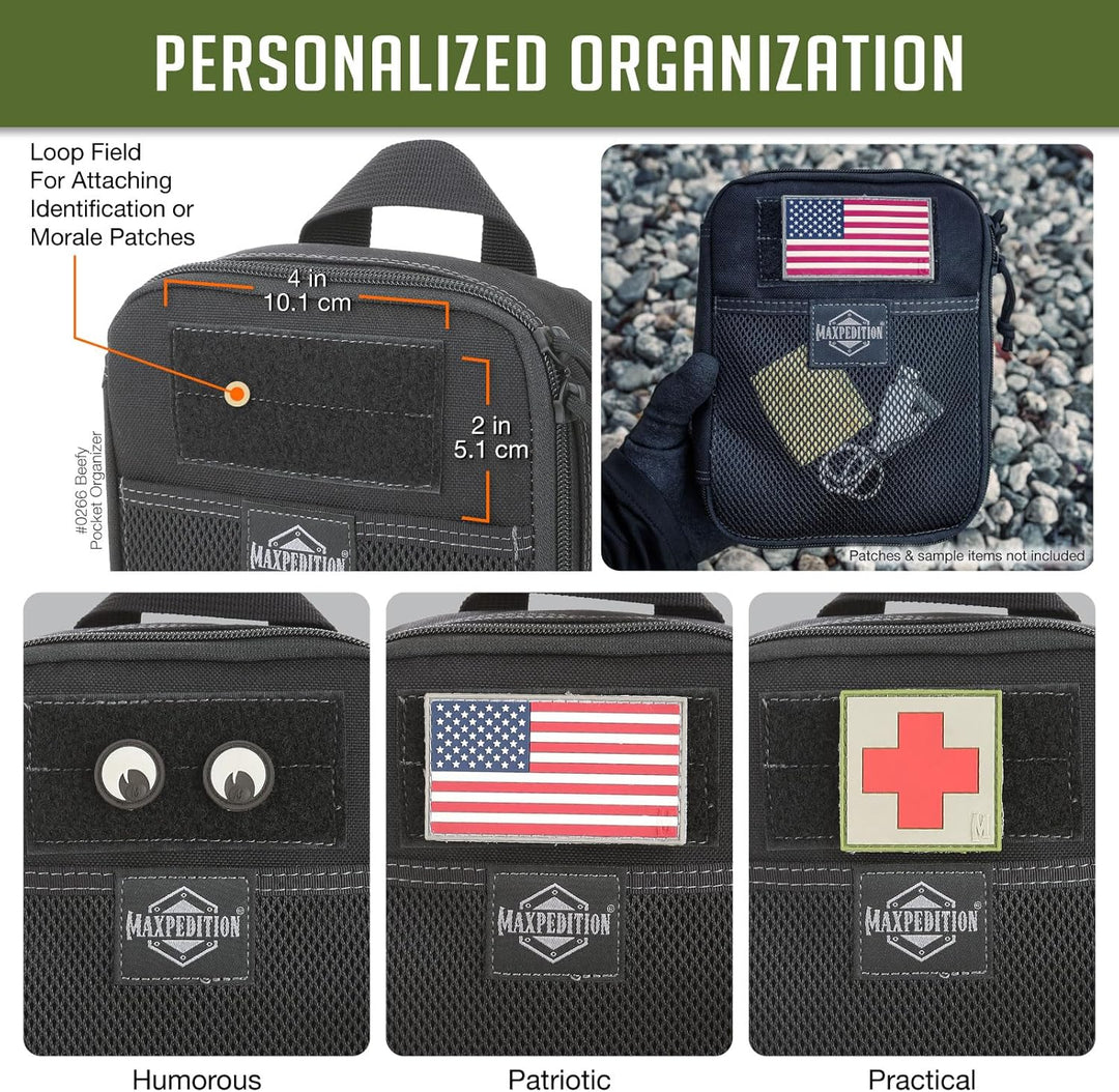 Maxpedition Beefy Pocket Organizer Tasche Einheitsgrösse Schwarz, Einheitsgrösse Schwarz