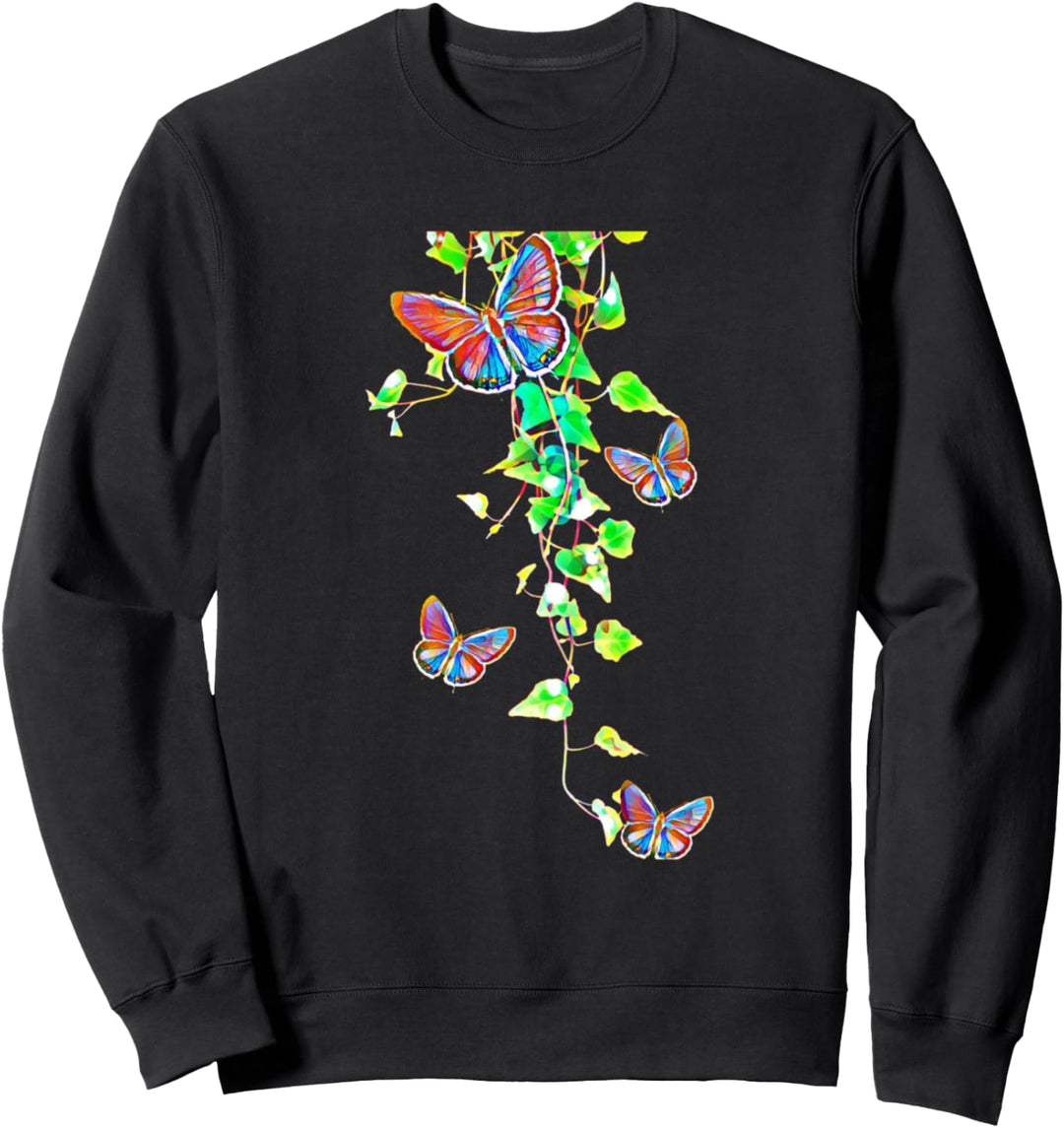 Schmetterling bunte Falter Motiv Insekten Schmetterlinge Sweatshirt
