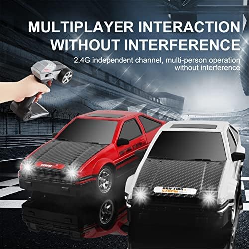 Ferngesteuertes Drift Auto 30 km/h 1/16 4WD 2.4G Hohe Geschwindigkeit Rennauto 2 Modalità mit Pneuma