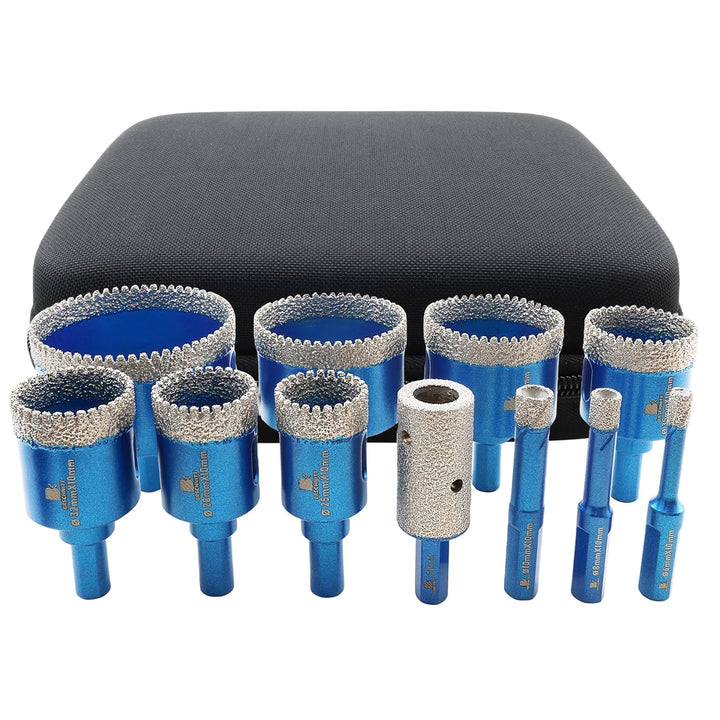 Diamantbohrer Fliesenbohrer Set - BRSCHNITT Diamantbohrer Diamant Fingerfräser für Keramik, Granit,