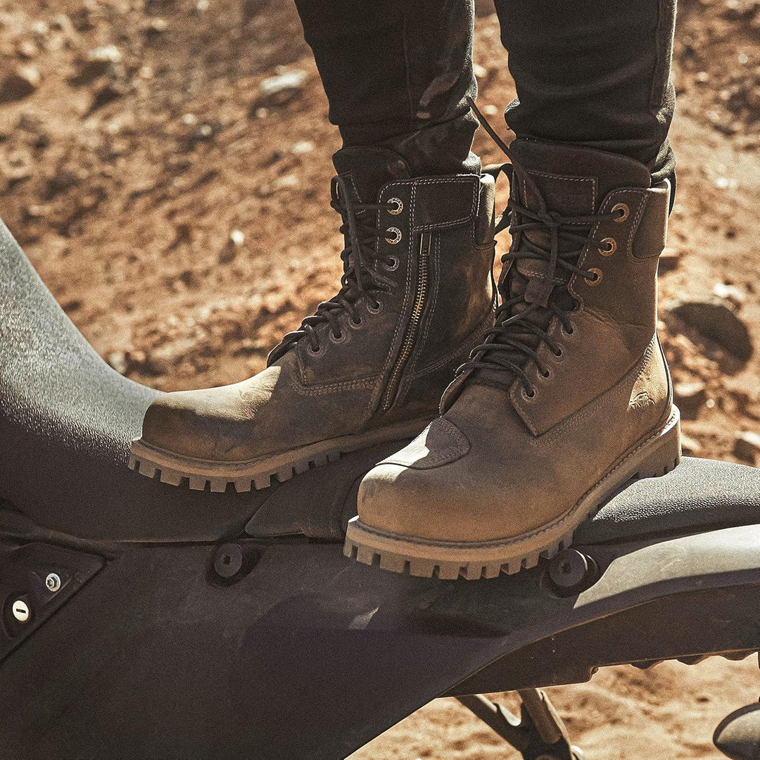 BROGER Alaska II Motorradstiefel Unisex | Rindsleder | SAS-TEC Knöchelprotektoren | Verstärkte Ferse