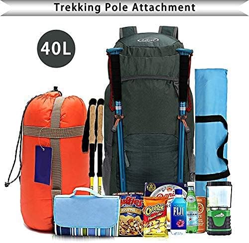 G4Free 40L Faltbarer Rucksack, Wanderrucksäcke Ultraleicht, Wasserdichter Trekkingrucksack Daypack D