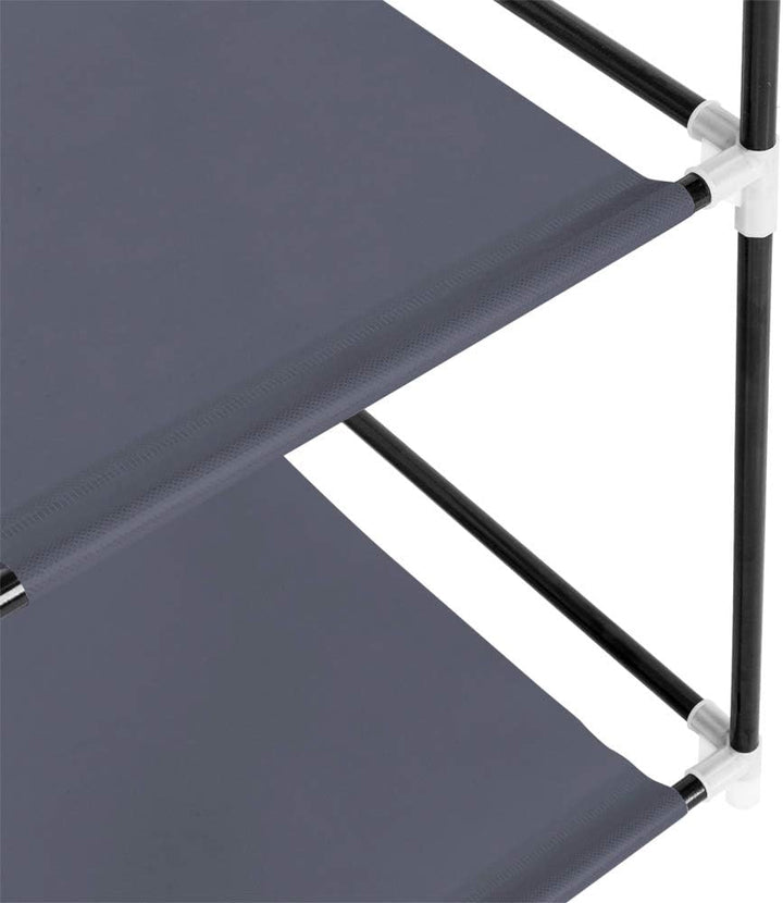 LEADZM Kleiderschrank, Faltschrank Stoffschrank Faltbare Garderobe Canvas mit Reissverschluss, Fäche