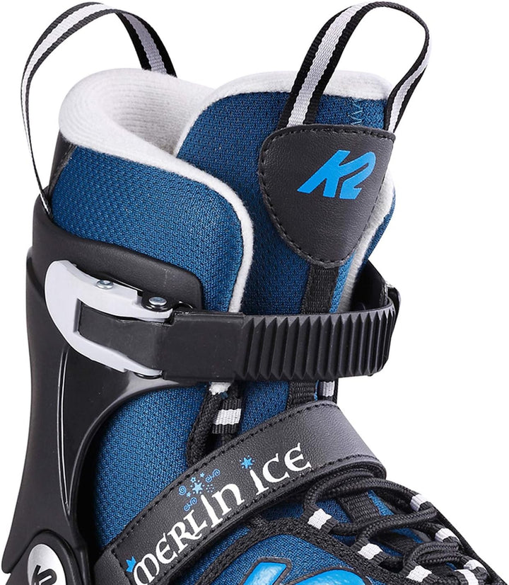 K2 Jungen Merlin Ice, Black-Blue Skates S (EU: 29-34 / UK: 10-1 / US: 11-2) black - blue, S (EU: 29-