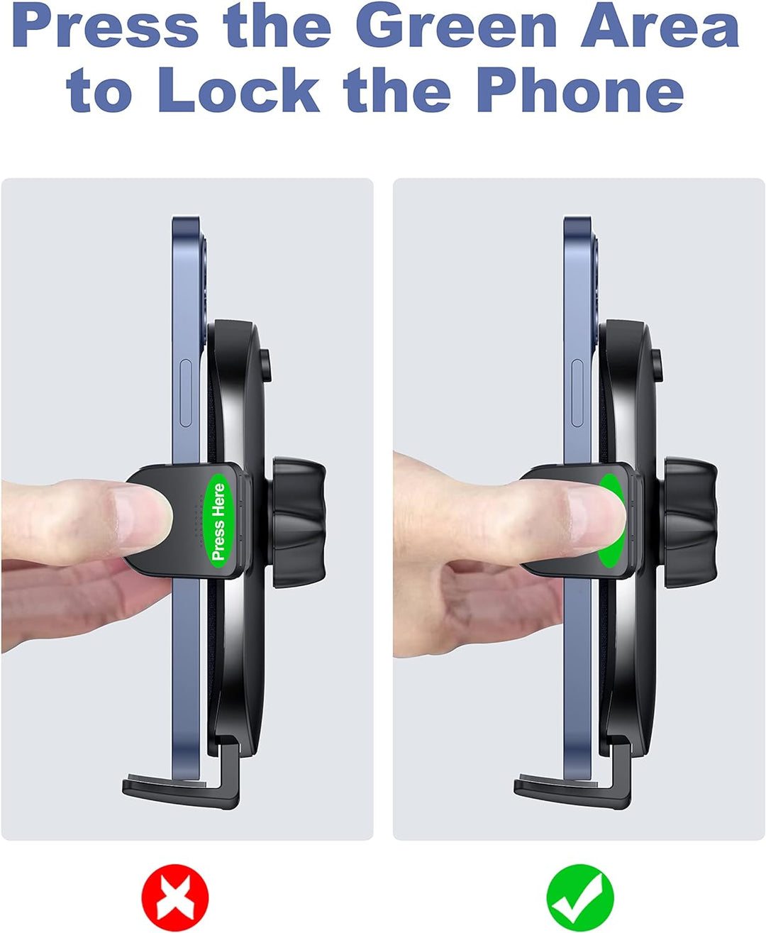 Handyhalterung für Auto, Handyhalterungen, um 360 Grad drehbarer Handyhalter mit starkem klebrigem S