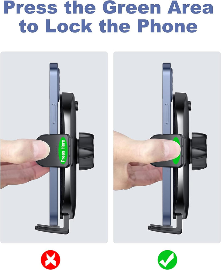 Handyhalterung für Auto, Handyhalterungen, um 360 Grad drehbarer Handyhalter mit starkem klebrigem S