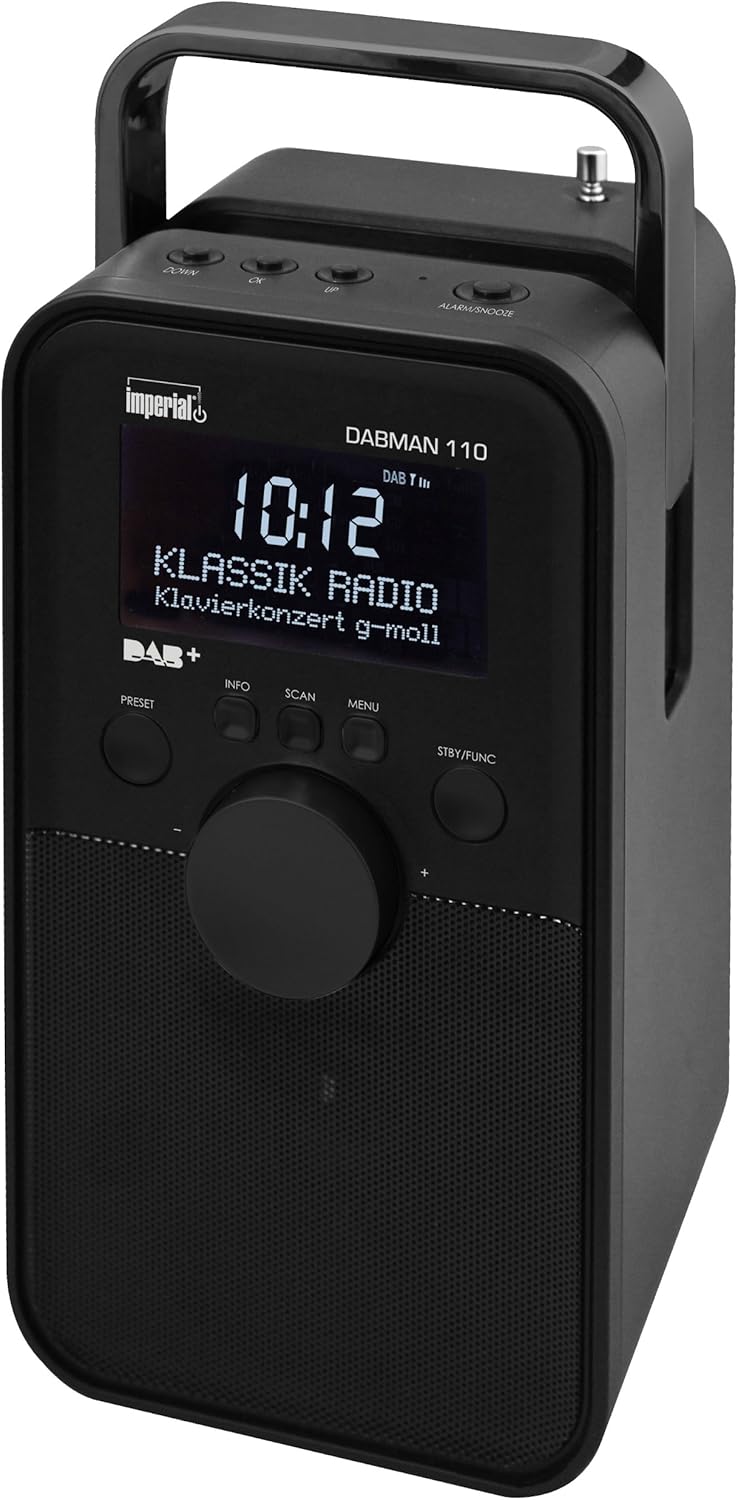 Imperial 22-210-00 Dabman 110 portables Digitalradio (LCD-Display, DAB+/UKW-Tuner, RDS, 3,5mm Klinke
