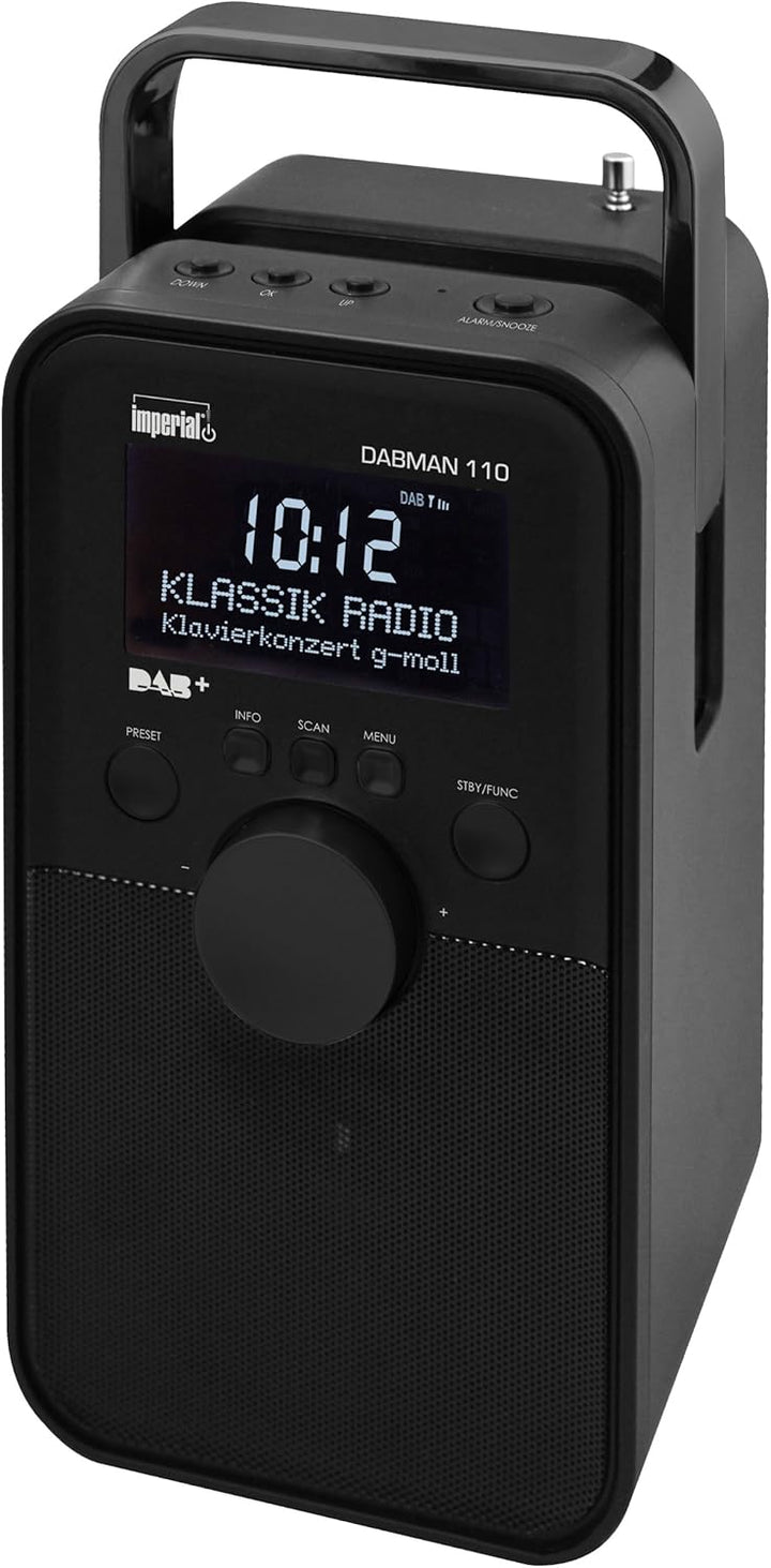 Imperial 22-210-00 Dabman 110 portables Digitalradio (LCD-Display, DAB+/UKW-Tuner, RDS, 3,5mm Klinke