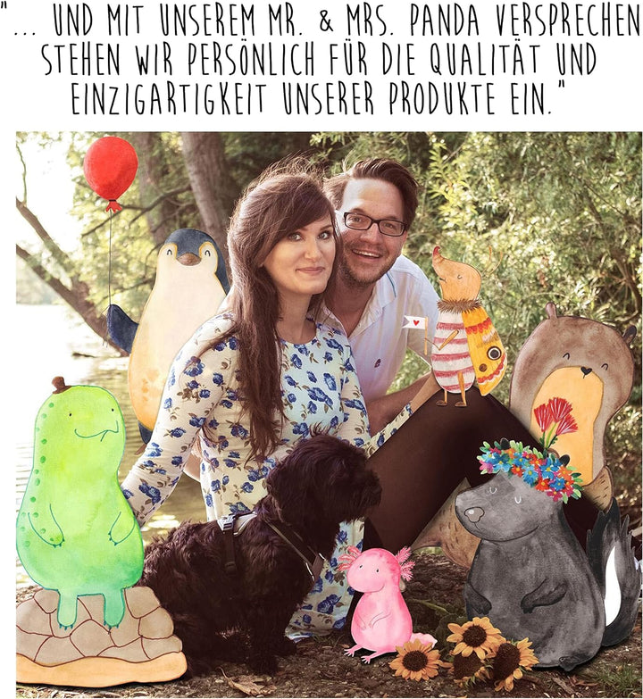Mr. & Mrs. Panda Motiv WC Sitz Pinguin marschierend - Geschenk, Frühaufsteher, Klobrille, Toilettend