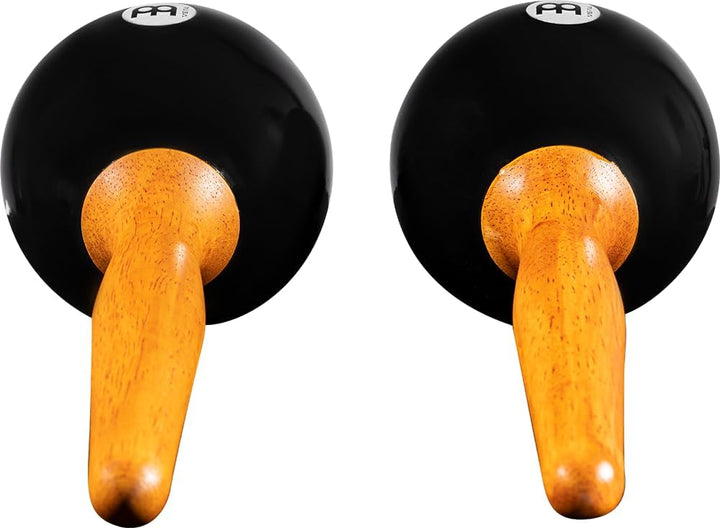 Meinl Percussion PM1BK Plastik Maracas mit Holzgriffen, 27 cm Länge, schwarz Studio, Studio