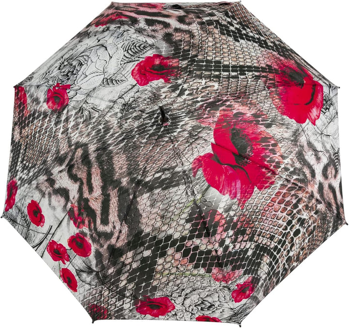 Doppler Damen Regenschirm Serpent - Taschenschirm Auf-Zu-Automatik, Serpent