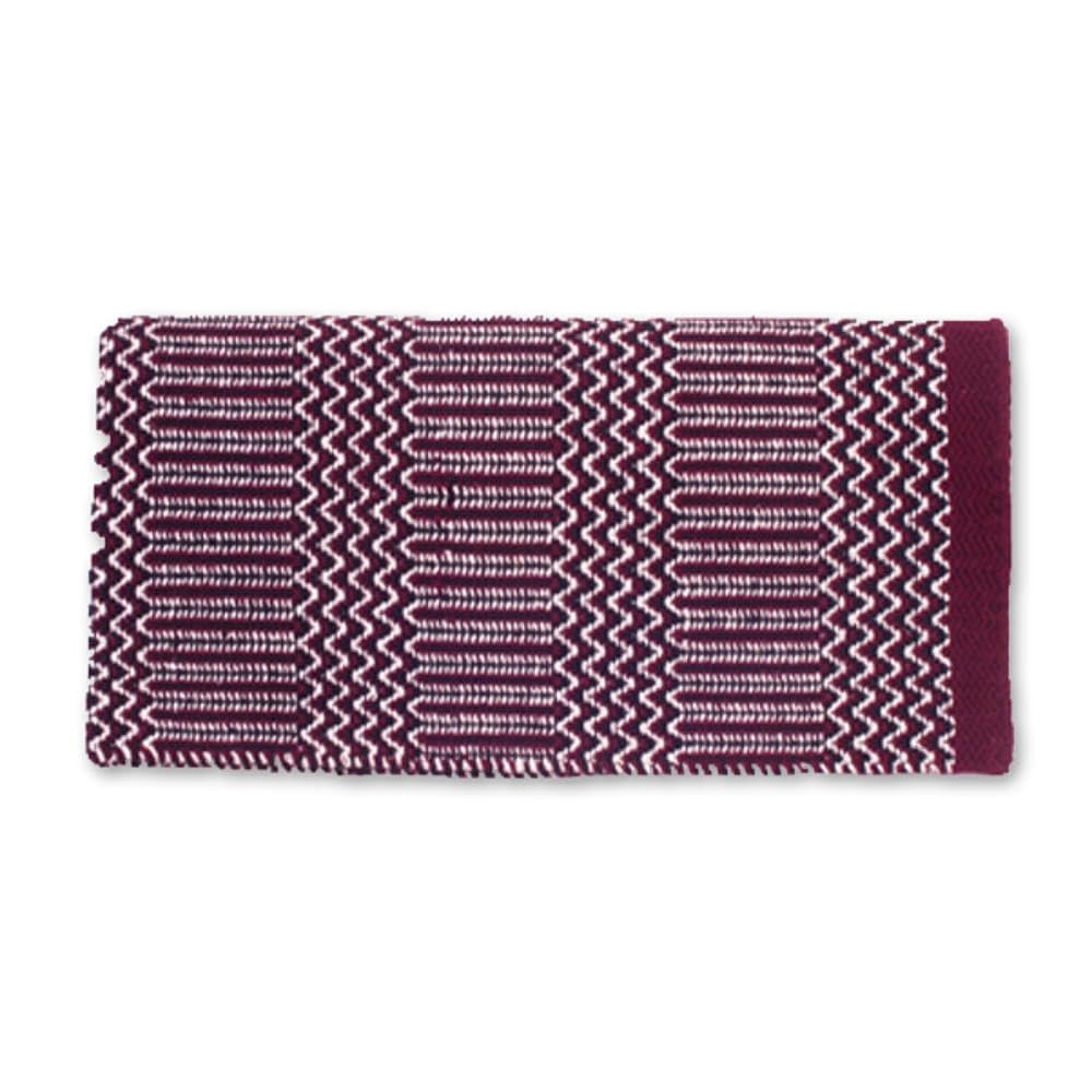Mayatex Ramrod Satteldecke Doubleweave 32 x 64" Burgundy/Black/Cream, 32 x 64" Burgundy/Black/Cream