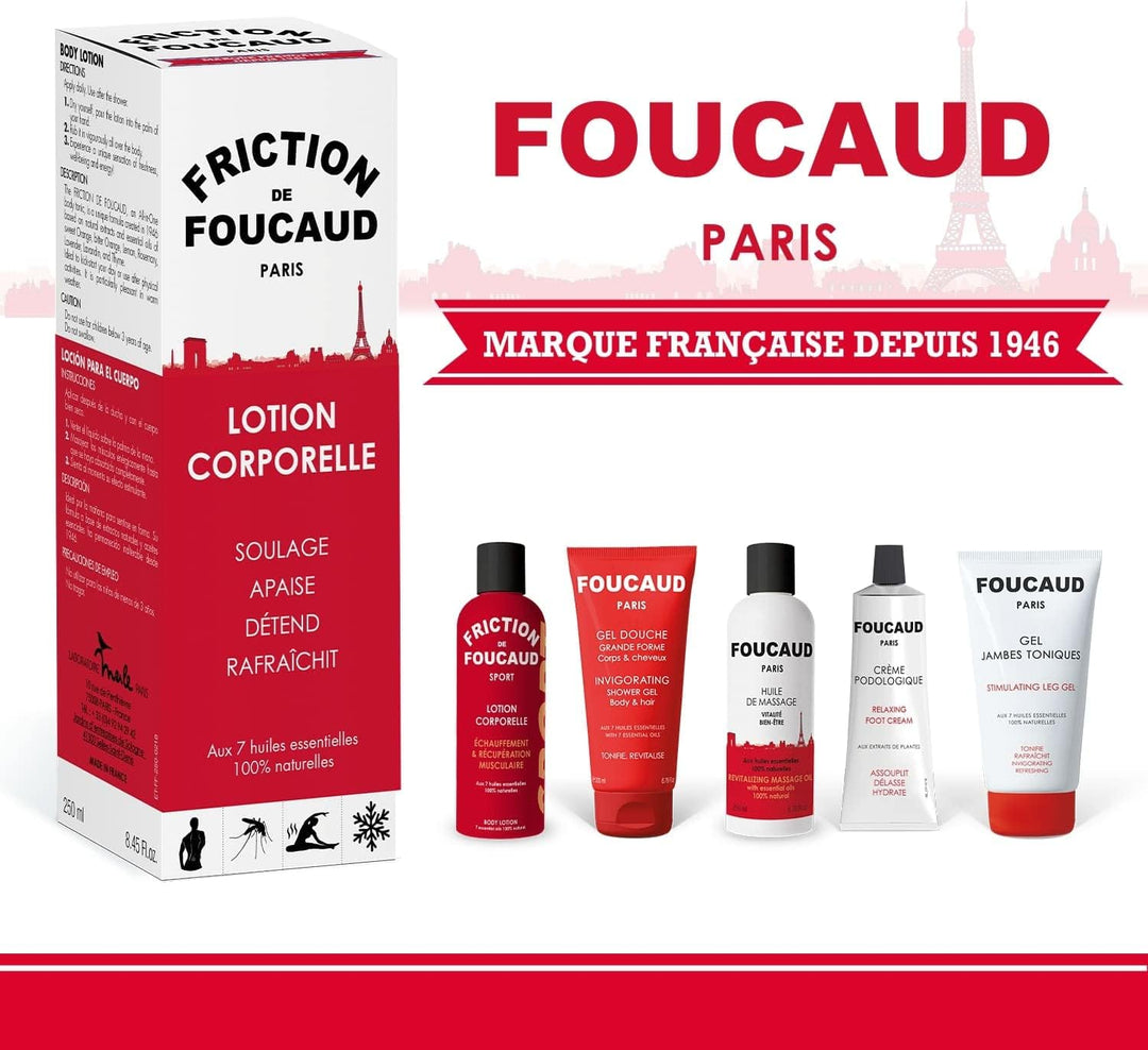 Lotion | Muskeltonus, Frische & Wohlbefinden | Glasflasche 500 ml | Ätherisches Öl-Konzentrat |Fouca