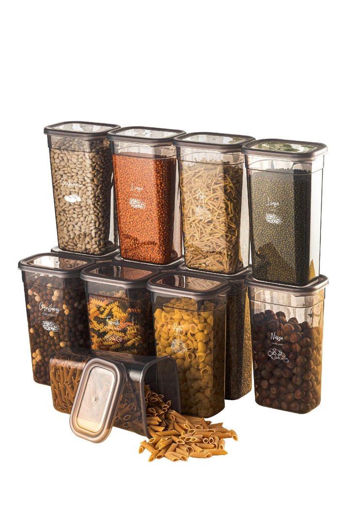 Viwares luftdichte Vorratsdosen mit Deckel | 12er Vorratsbehälter Set | BPA-FREI | Zur Müsli Mehl un