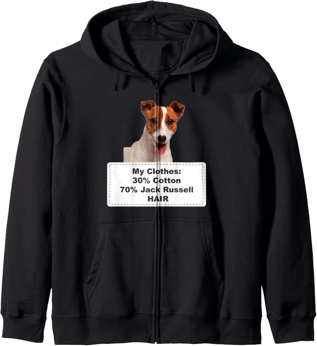 Funny Shedding Dog Jack Russell Kapuzenjacke
