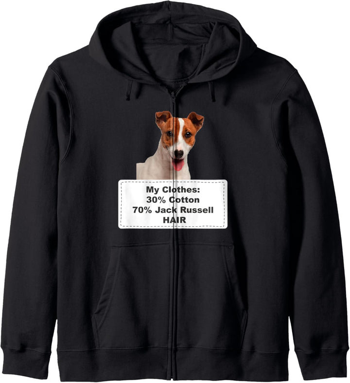 Funny Shedding Dog Jack Russell Kapuzenjacke