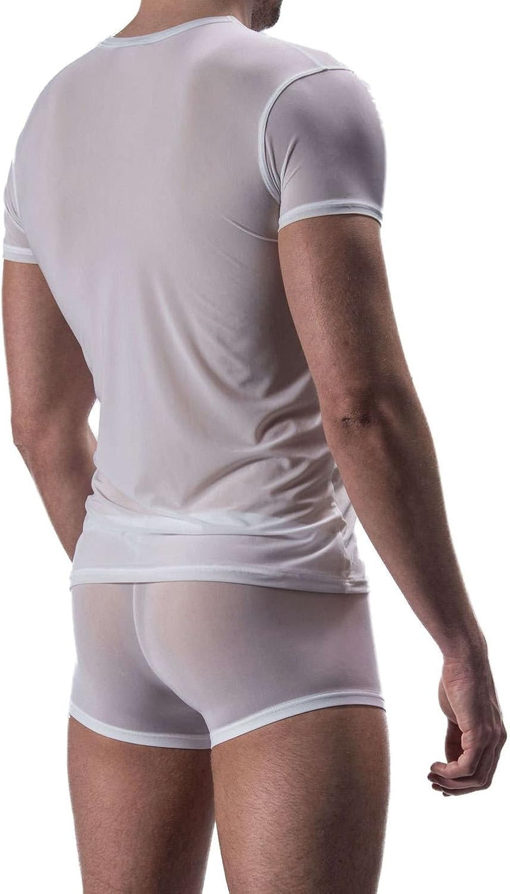 MANSTORE - M101 V-Neck Tee Regular - Fb. weiss - Gr. L L Weiss, L Weiss