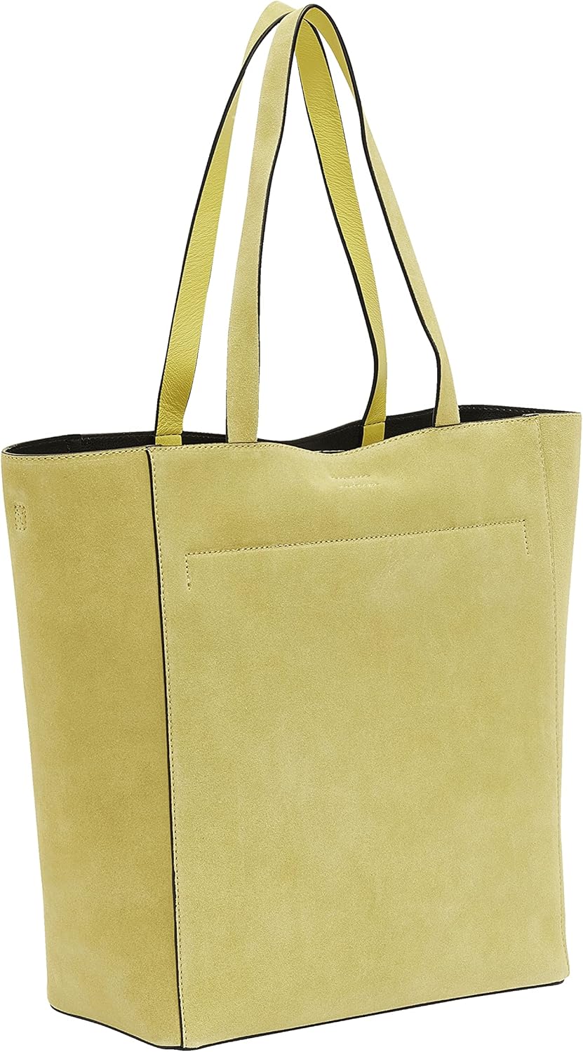 Liebeskind Damen Steph Suede Shopper L Pale Banana, Pale Banana