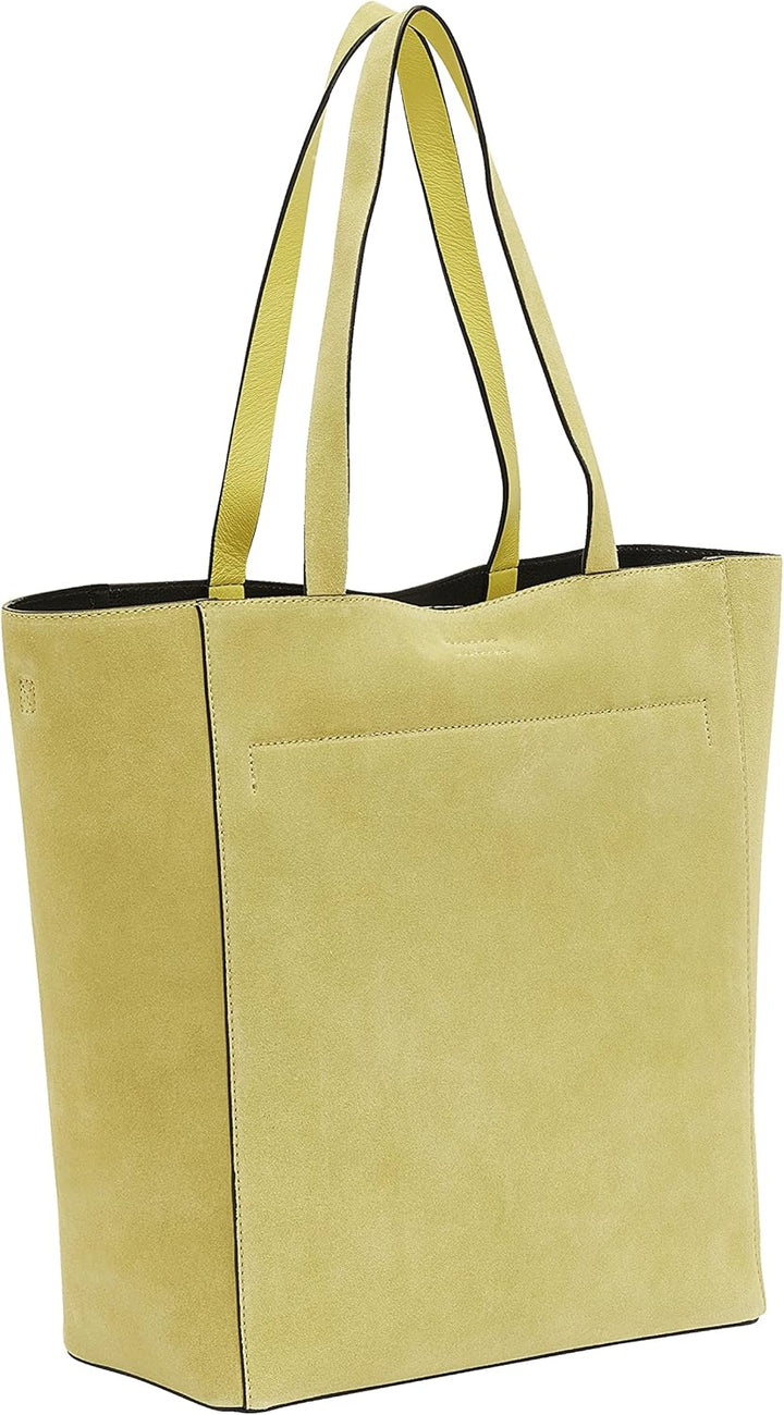 Liebeskind Damen Steph Suede Shopper L Pale Banana, Pale Banana