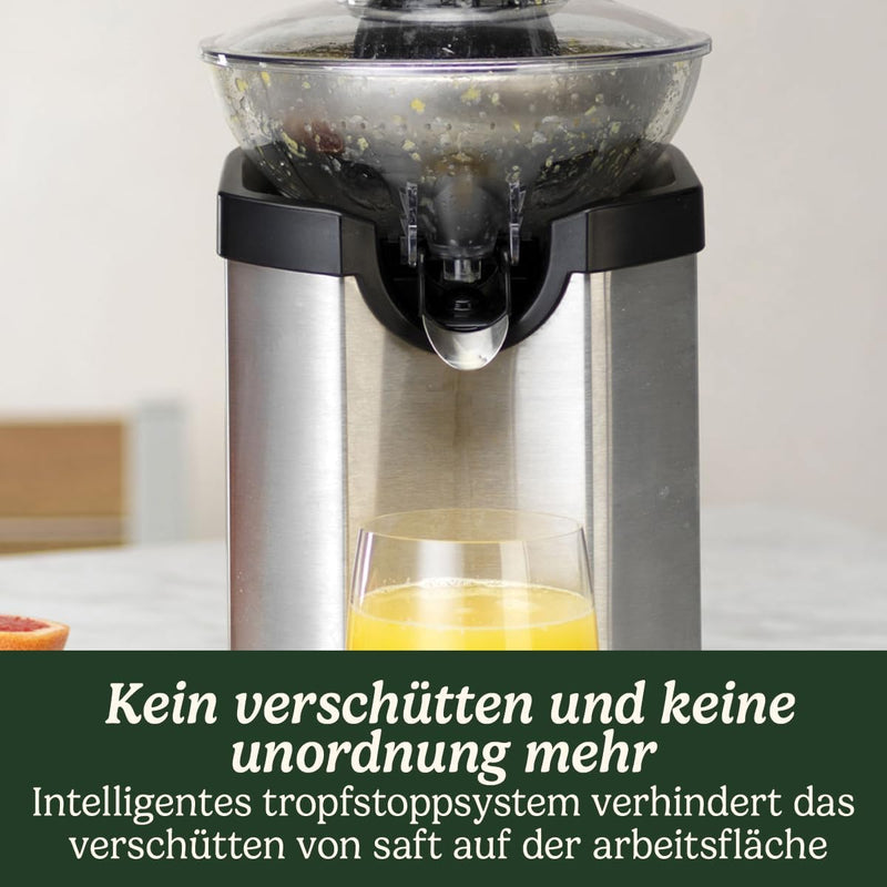 Cuisinart Saftpresse, Zitruspresse zum automatischen Entsaften von Zitrusfrüchten, mit BPA-freiem Ku